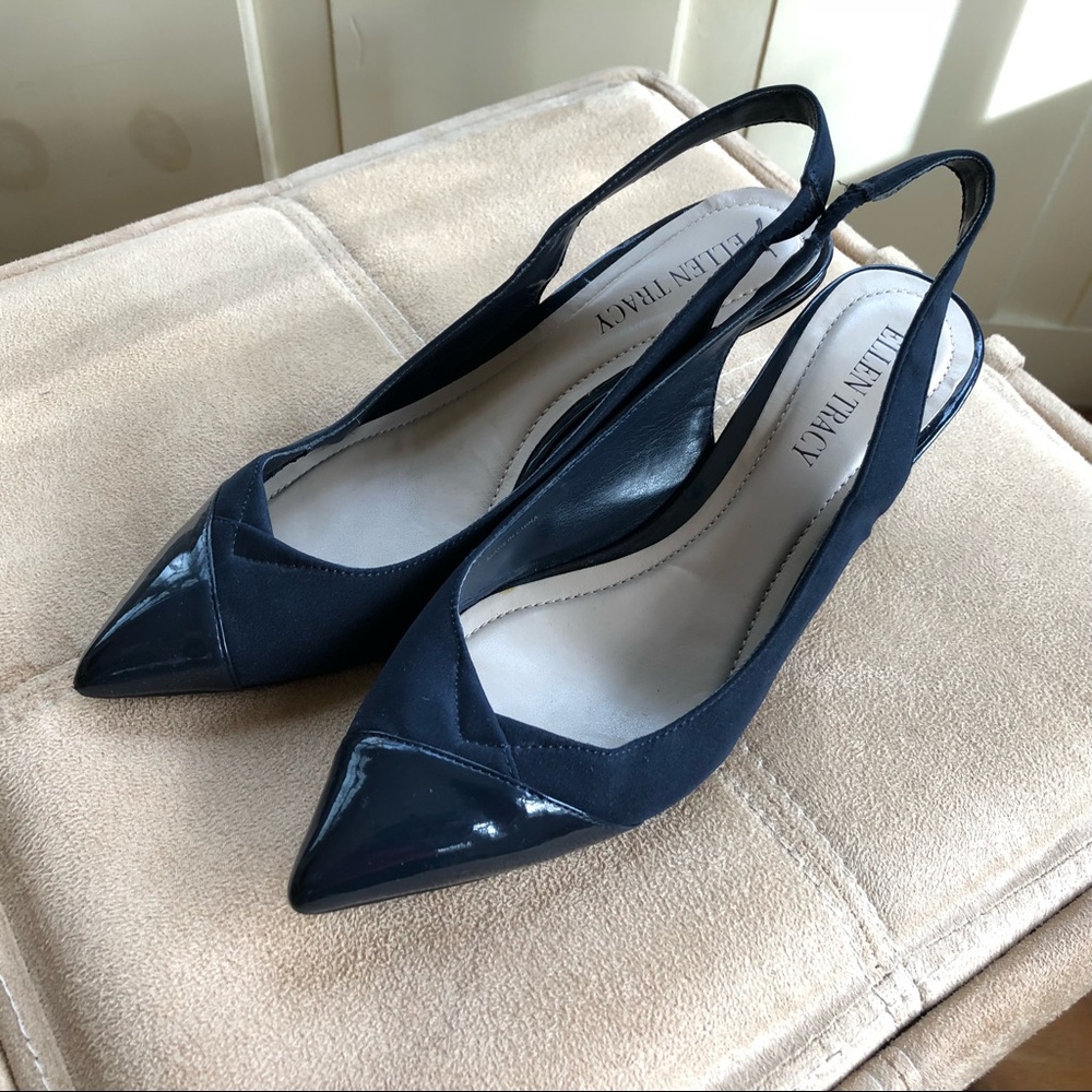 Ellen Tracy sling back 2 1/2” evening heels